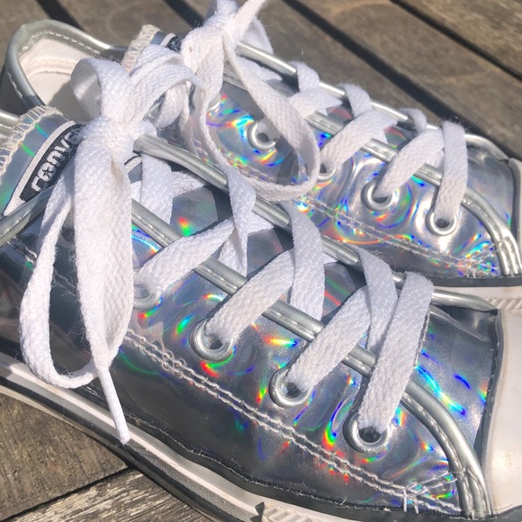 converse holographic shoes